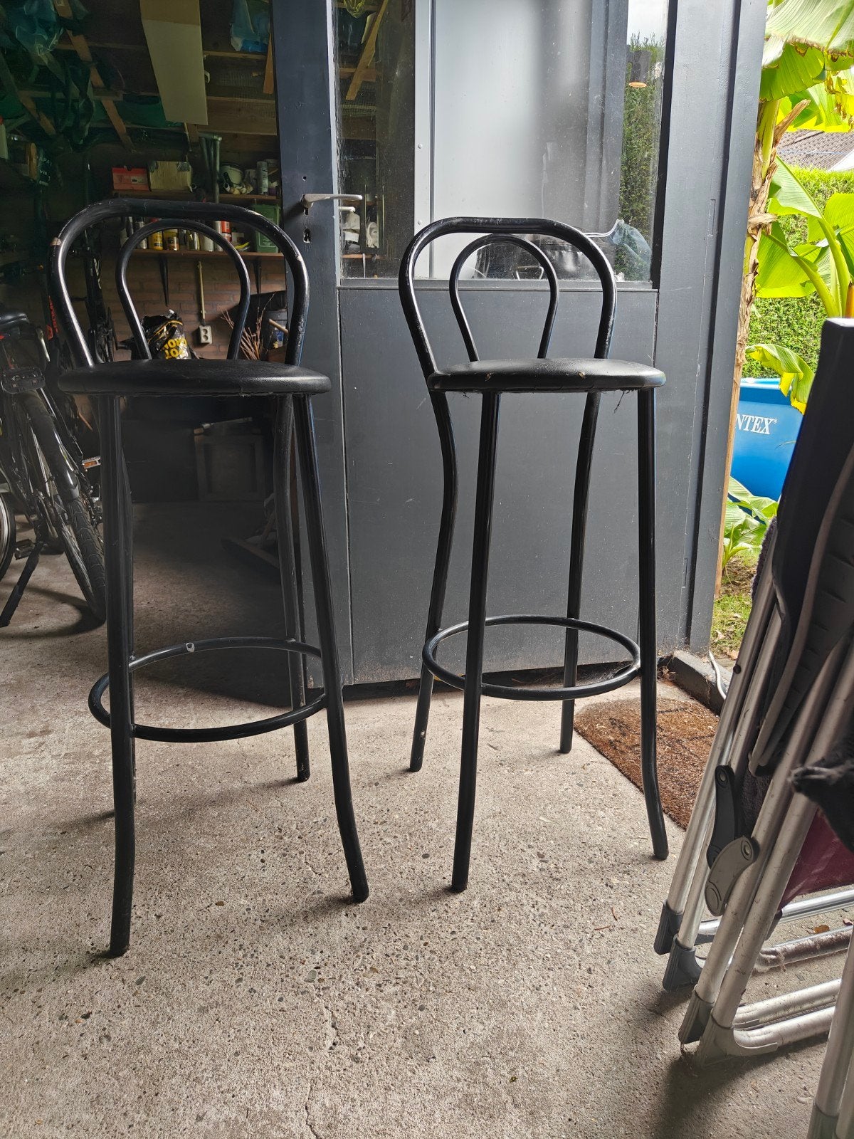 Barkrukken, Gebruikt, Met voetsteun, Ophalen of Verzenden, 90 cm of meer