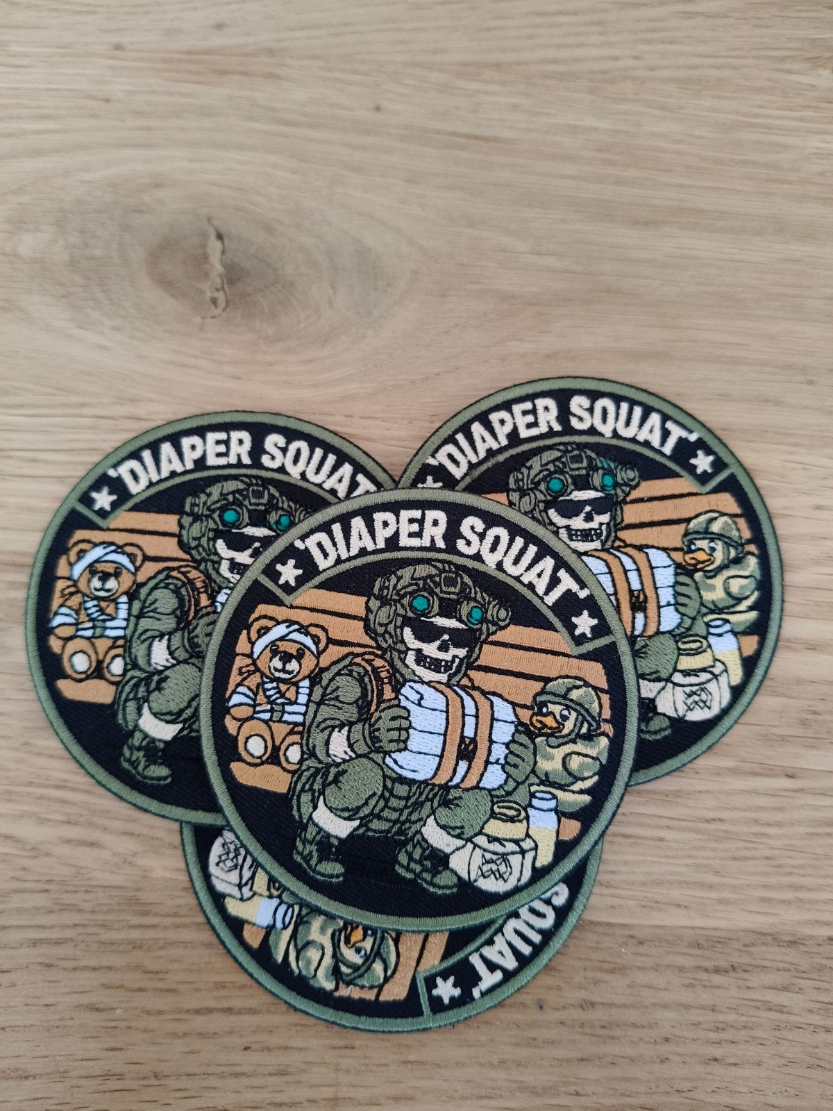 Klittenband Patch "Diaper Squat" - Tactical Dad, Ophalen of Verzenden, Nieuw, Plaatje