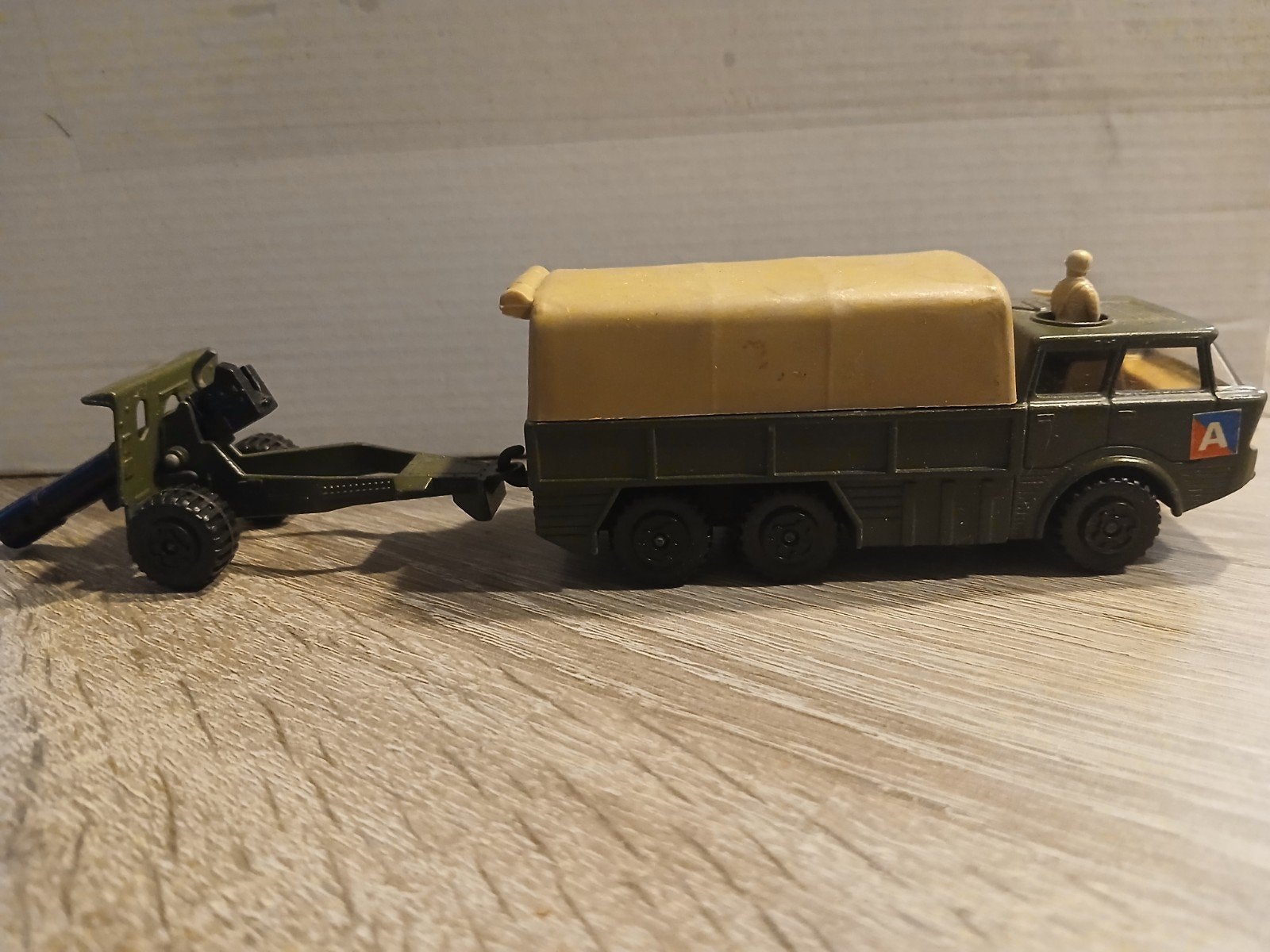 vintage Matchbox Battle Kings K-116 Artillery Truck & Field, Ophalen of Verzenden, Bus of Vrachtwagen
