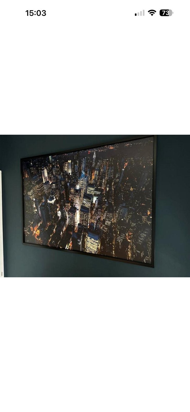 Canvas poster New York 200x140 cm, Antiek en Kunst, Kunst | Schilderijen | Abstract, Ophalen