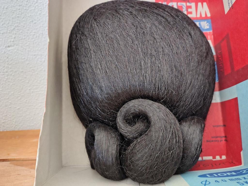 Nieuw Haarstuk Haarbol Zwart, Ophalen of Verzenden, Nieuw, Pruik of Haarverlenging