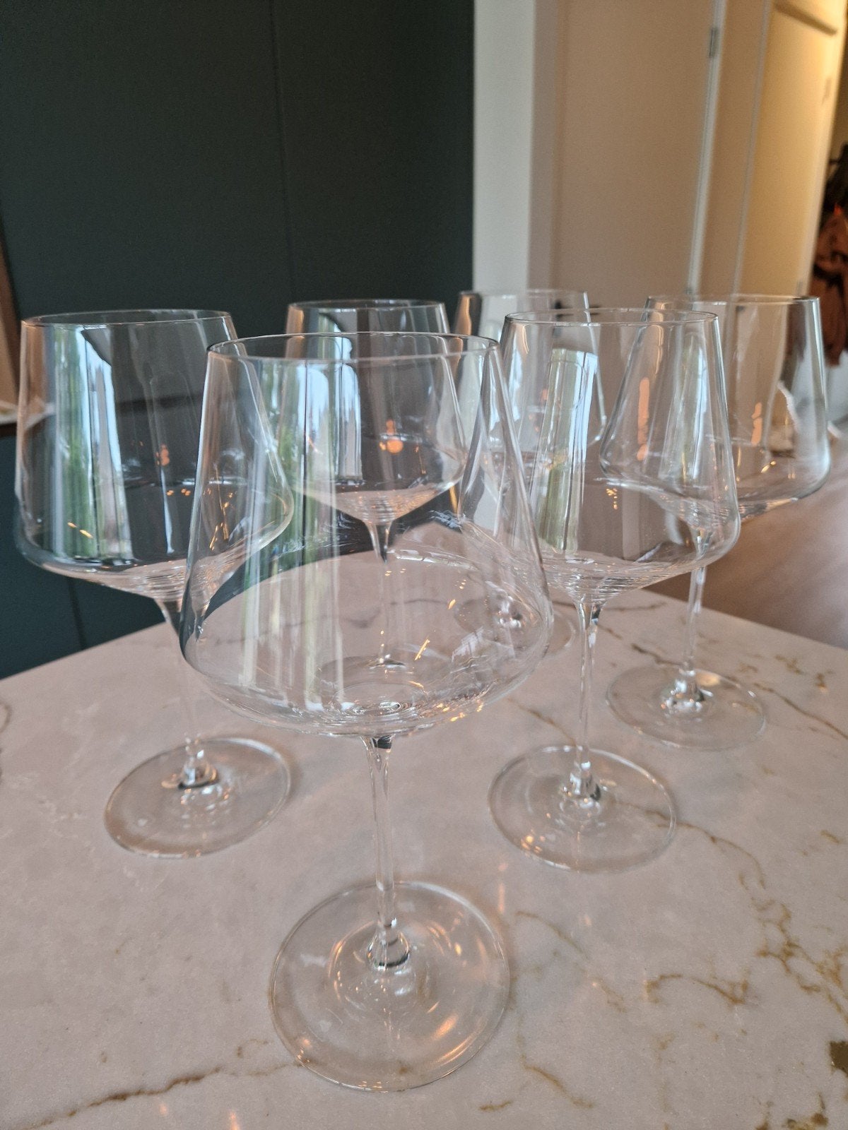 Leonardo Puccini Bourgogne wijnglazen - set van 6, Ophalen, Glas of Glazen, Overige merken, Modern