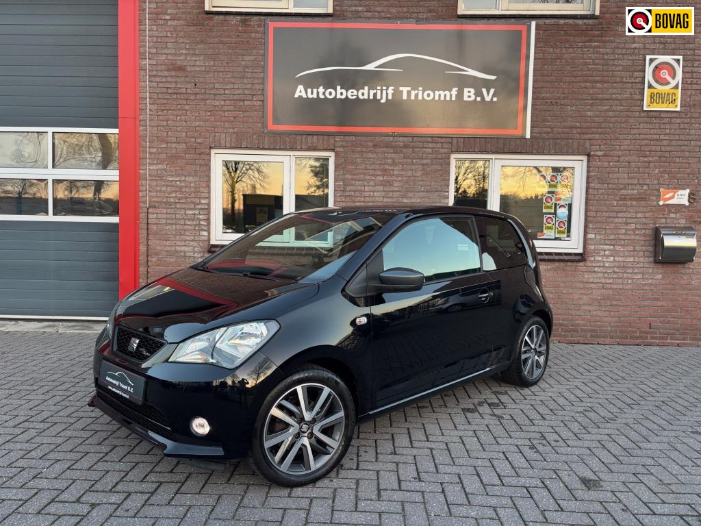 SEAT Mii FR - CRUISECONTROL -NAVIGATIE- PARKEERSENSOREN- STO, Voorwielaandrijving, Stof, Gebruikt, Zwart