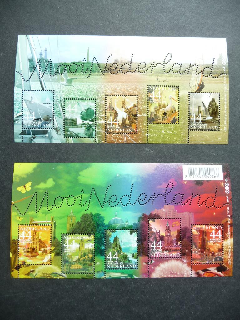 Nederland 2007, 2 Verzamelvelletjes 'Mooi Nederland', Verzenden, Buitenland