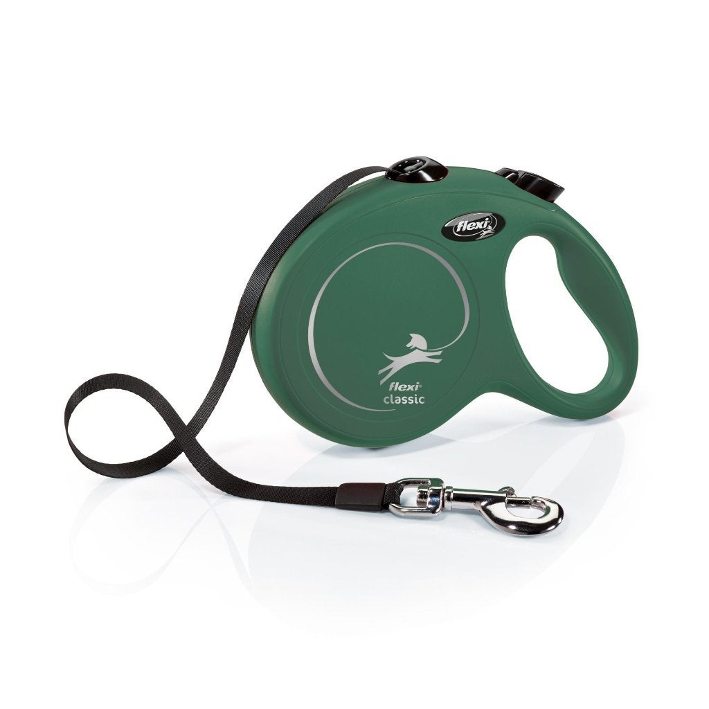 ACTIE Flexi rollijn tape olijf groen 5 mtr vanaf €12,25, Overige merken, Ophalen of Verzenden, Nieuw, Hondenriem