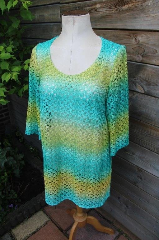 Tuniek blauw/ geel Madeleine PAUW mt M transp Vaste prijs, Kleding | Dames, Maat 38/40 (M), Blauw, Ophalen of Verzenden, Zo goed als nieuw