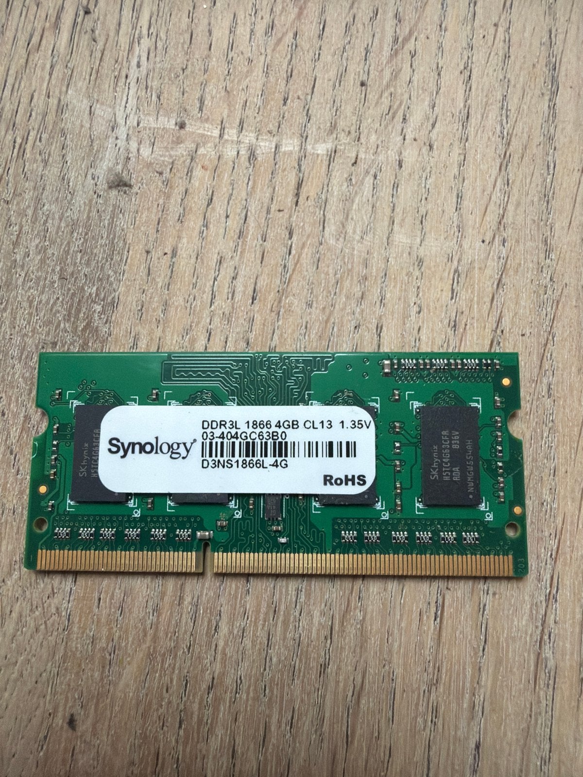 Synology DDR3L 4GB 1866MHz RAM Geheugen voor NAS/Server, Computers en Software, RAM geheugen, Ophalen, Server, DDR3, Zo goed als nieuw