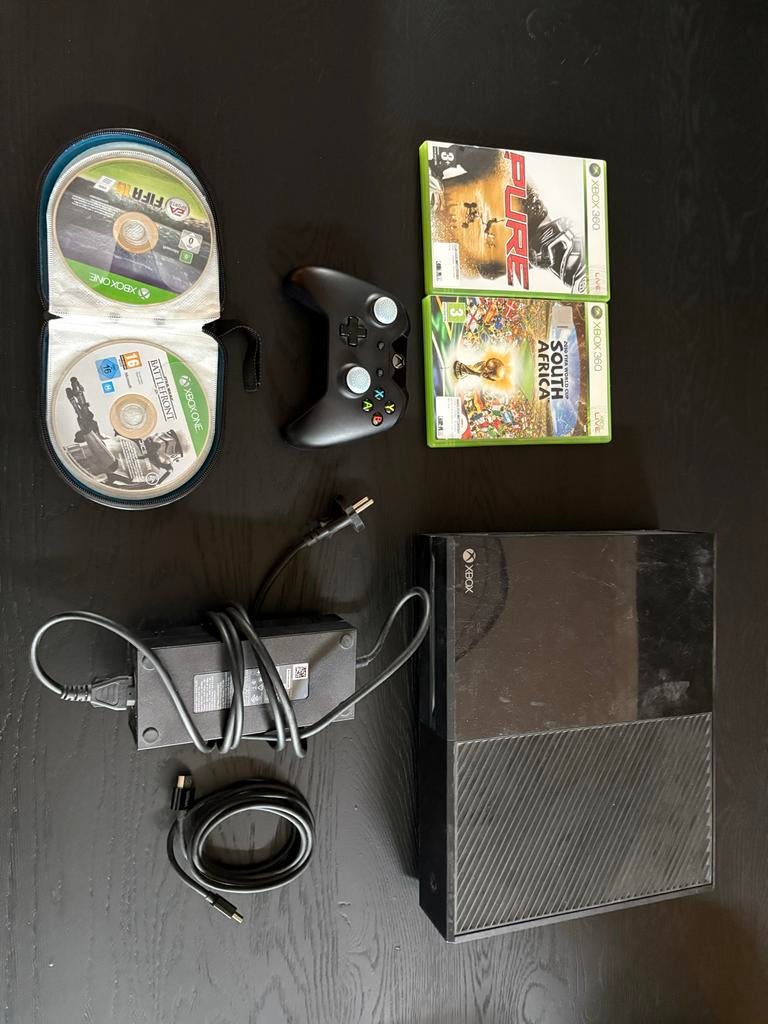 Xbox One Console met Controller en Games, Xbox One, Ophalen of Verzenden, Met 1 controller, 500 GB
