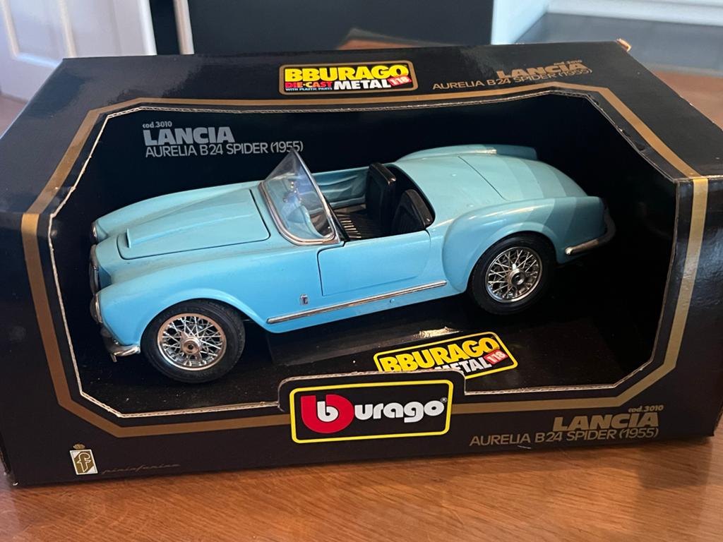 Bburago Lancia Aurelia B24 Spider (1955) Die-Cast Model, Ophalen of Verzenden, Nieuw, Auto, Bburago