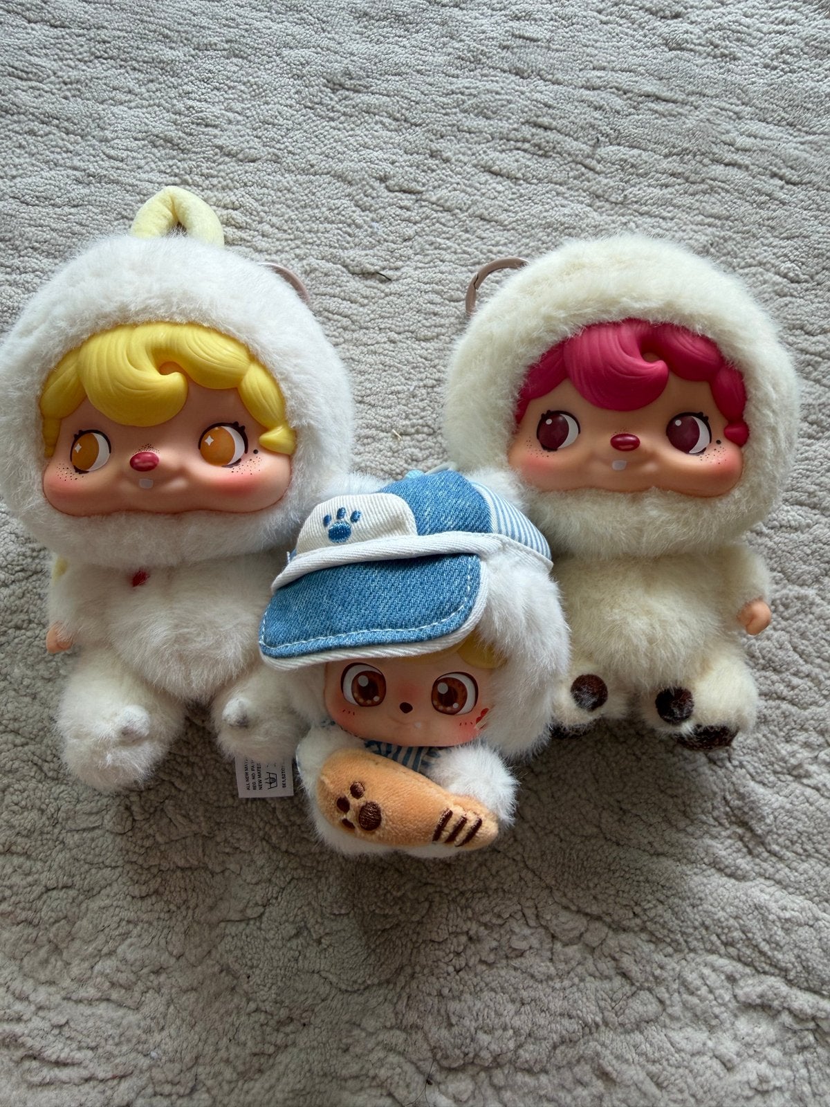 Set van 3 Pouka Pouka 52TOYS pluche poppen, Overige merken, Overige karakters, Overige typen, Ophalen of Verzenden