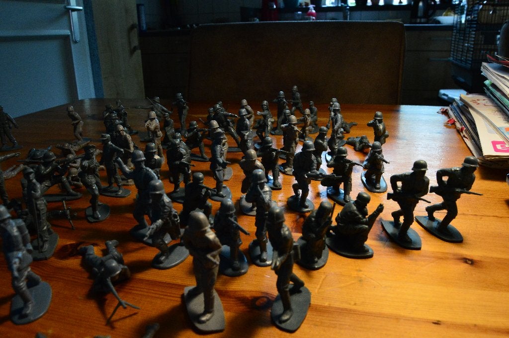 Soldaten., Hobby en Vrije tijd, Modelbouw | Figuren en Diorama's, Ophalen of Verzenden, Zo goed als nieuw, 1:35 tot 1:50, Figuur of Figuren