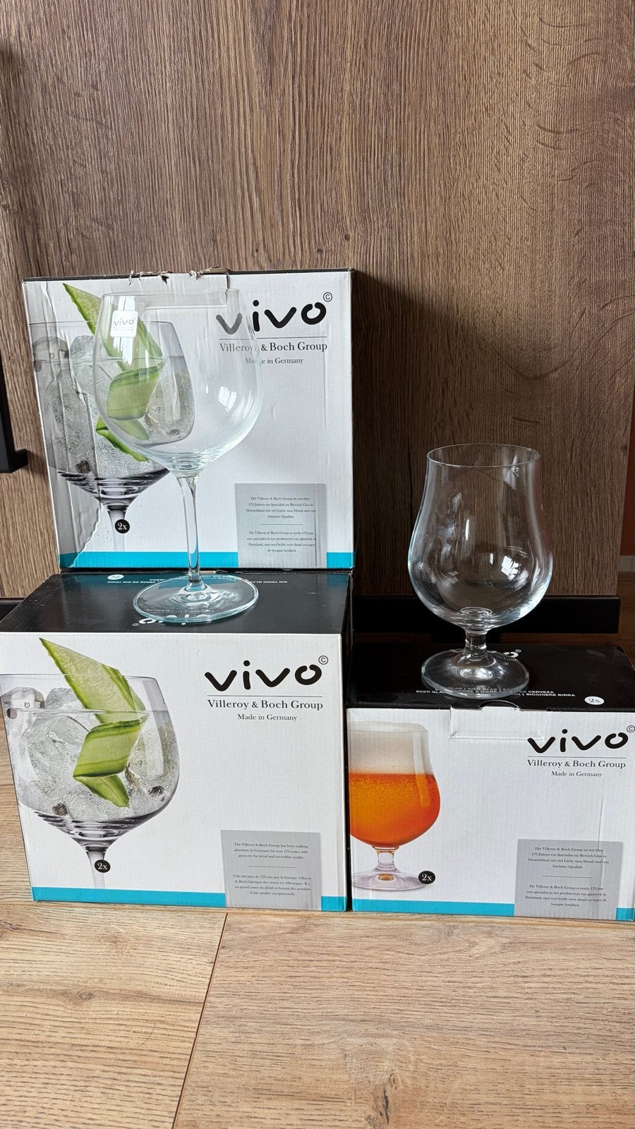 Vivo Villeroy & Boch Group glazen set, Ophalen, Nieuw, Overige merken, Glas