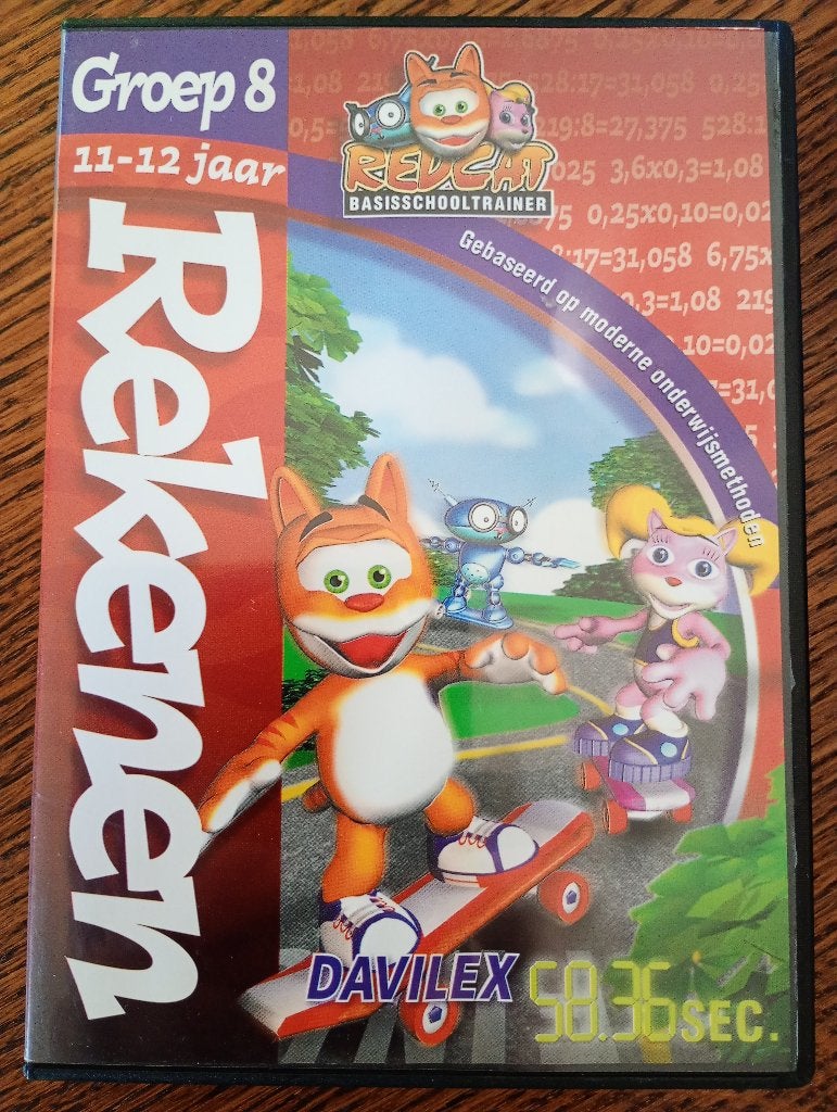 Redcat Rekenen Basisschool Groep 8  Davilex  cd - rom, Boeken, Ophalen of Verzenden, Zo goed als nieuw, Overige niveaus, Wiskunde A