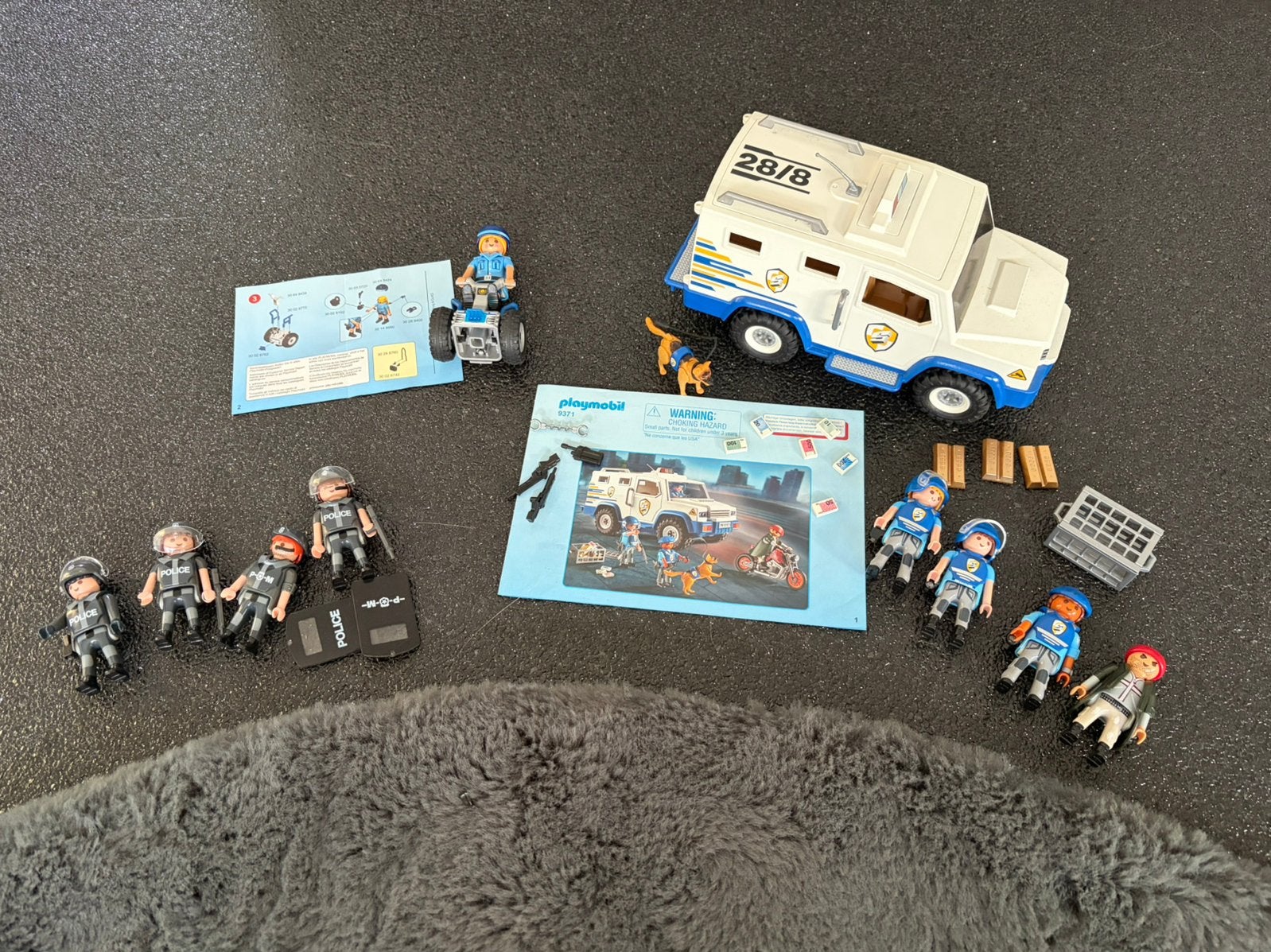 Playmobil 9731 geldtransport 2 sets met boekjes, Complete set, Voertuig, Ophalen of Verzenden, Zo goed als nieuw
