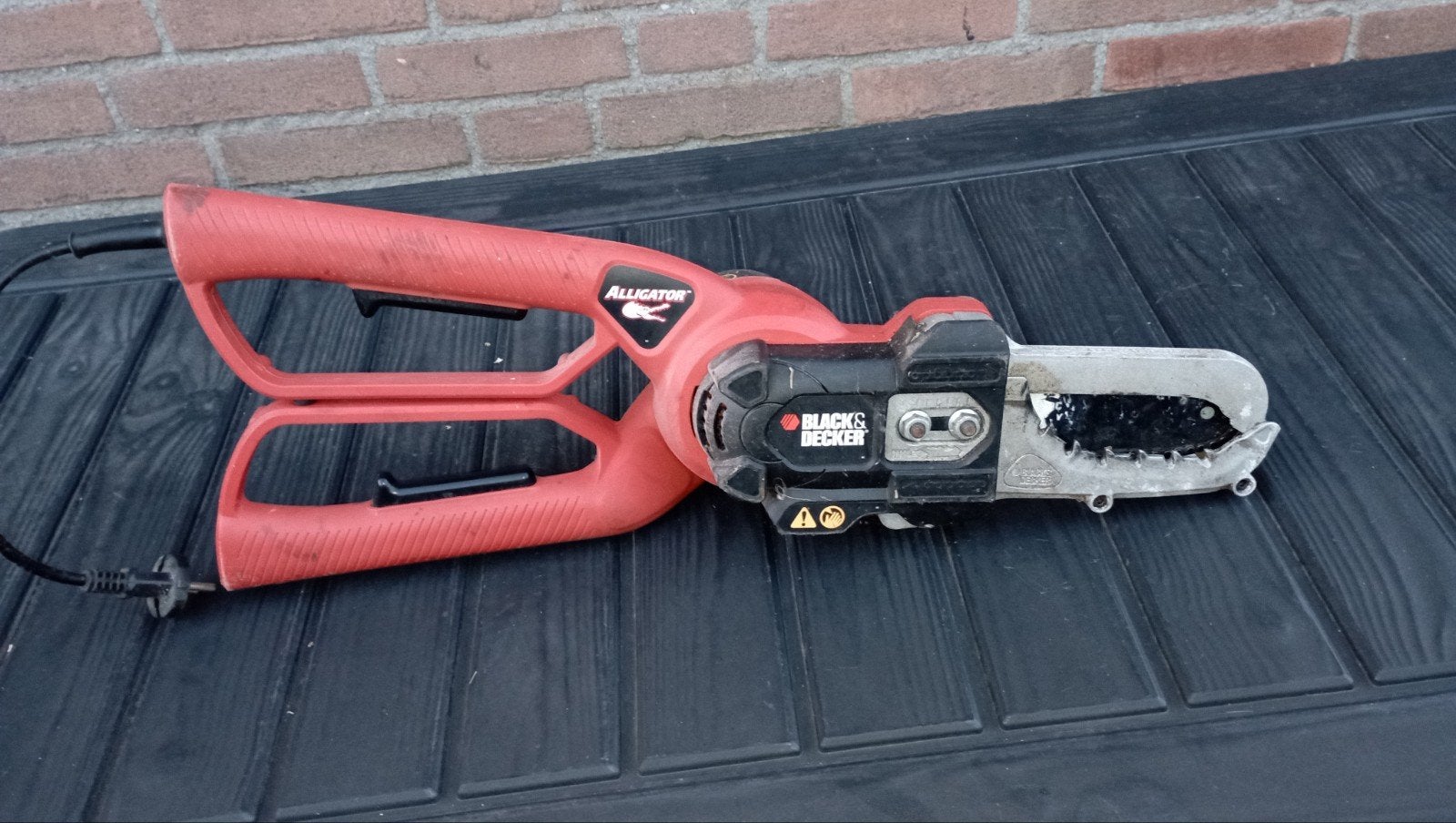 Black & Decker Alligator elektrische kettingzaag, Ophalen of Verzenden, Gebruikt, Kettingzaag, Black & Decker