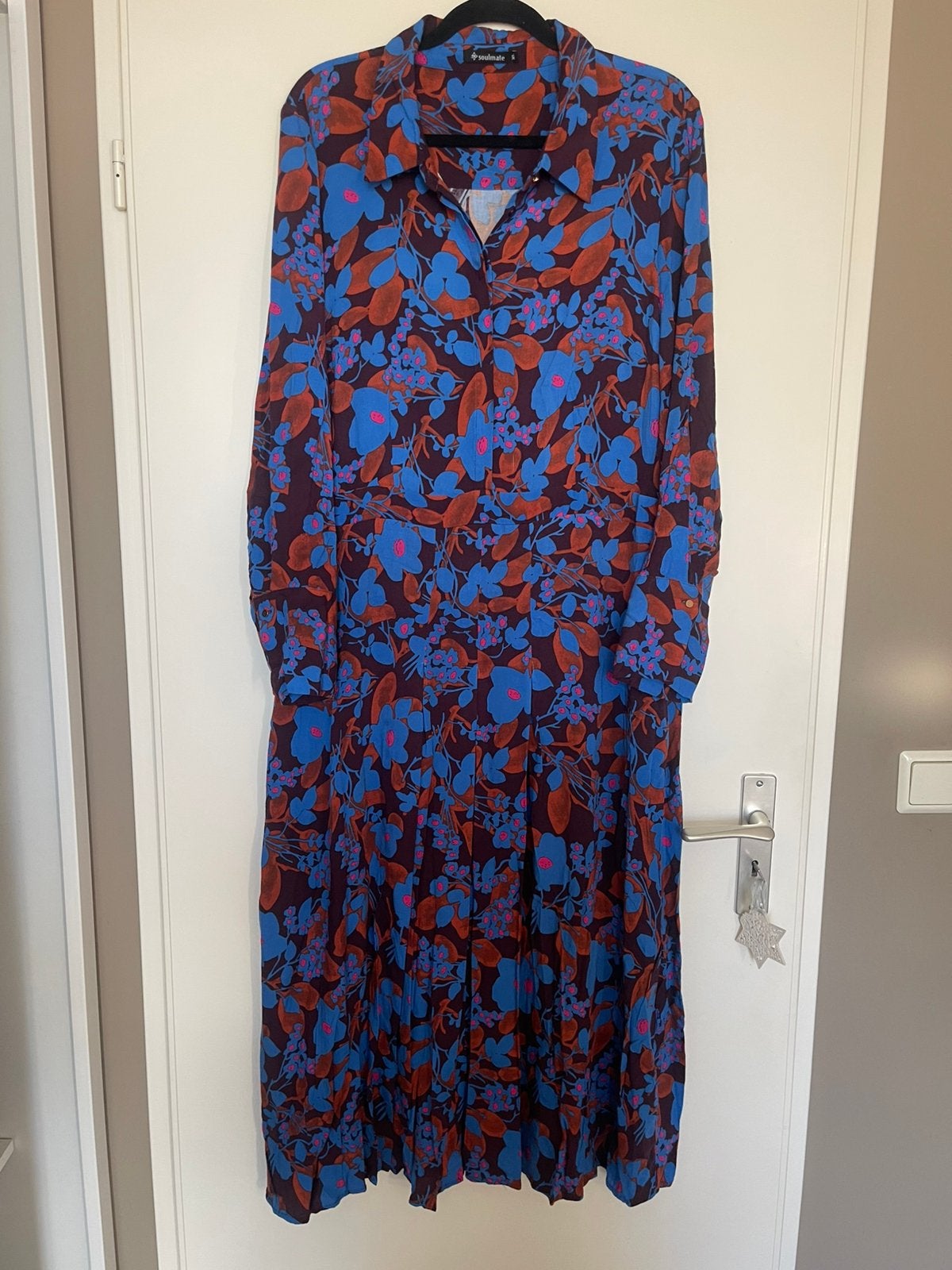 Soulmate prachtige maxi jurk maat 42 / 44, Blauw, Maat 42/44 (L), Ophalen of Verzenden, Zo goed als nieuw