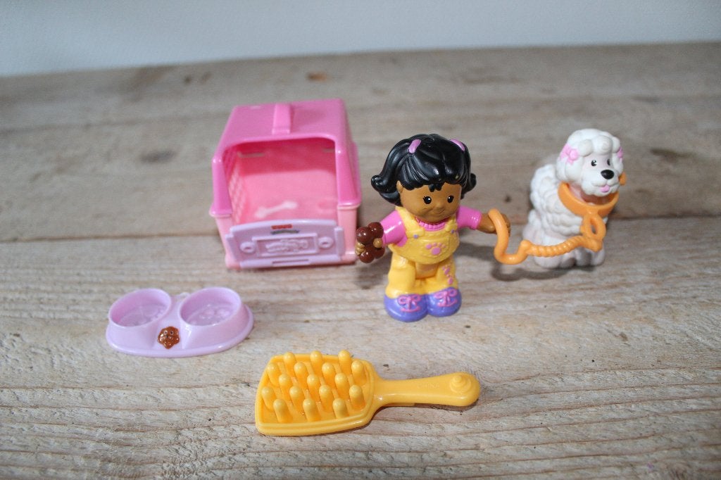 Fisher Price Little People honden verzorging set, Kinderen en Baby's, Speelgoed | Fisher-Price, Ophalen of Verzenden, Zo goed als nieuw