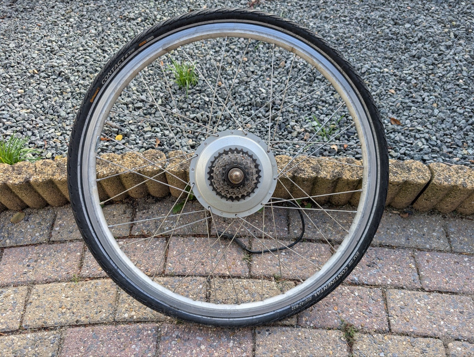 achterwiel uit koga electrische fiets, Gebruikt, Motor, Koga Miyata, Aluminium