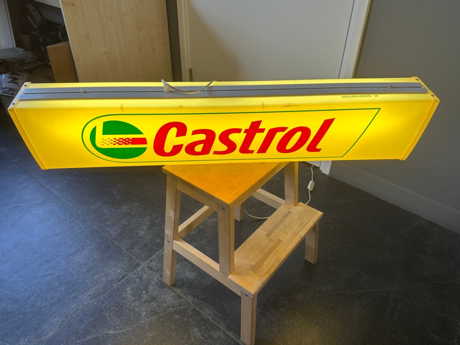 Originele Castrol Lichtbak - Jaren '60/'70, Ophalen