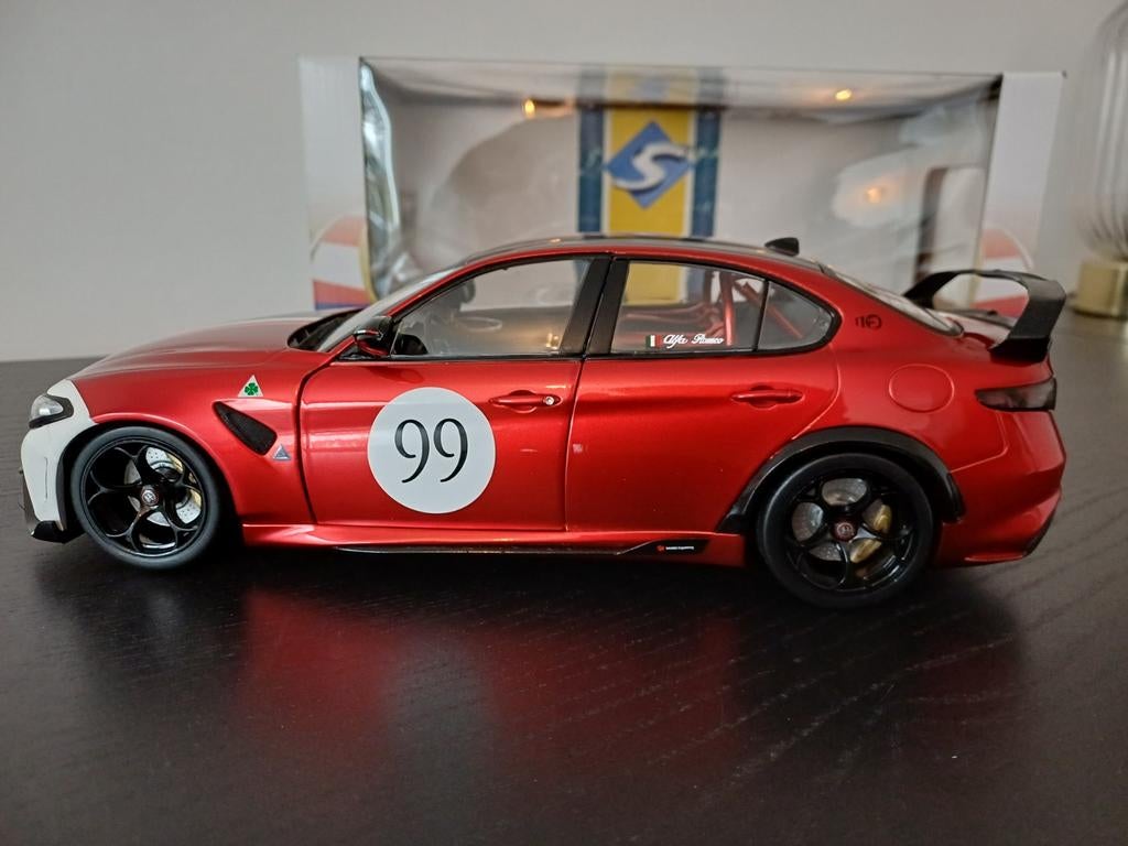 Alfa Romeo Giulia GTA M MUGELLO 2022 Solido 1:18, Ophalen, Zo goed als nieuw, Auto, Solido