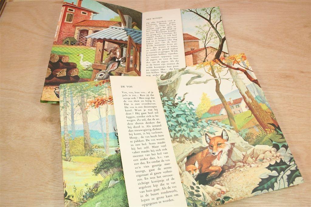 2 Vintage Prentenboekjes — Boerderij & Bos [1968], Ophalen of Verzenden, Gelezen