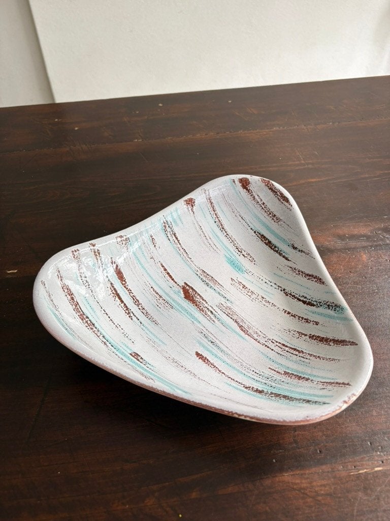 Vintage Strehla Keramik schaal, jaren 50 DDR Import, Gebruikt, Keramiek, Ophalen of Verzenden, Schaal of Schalen