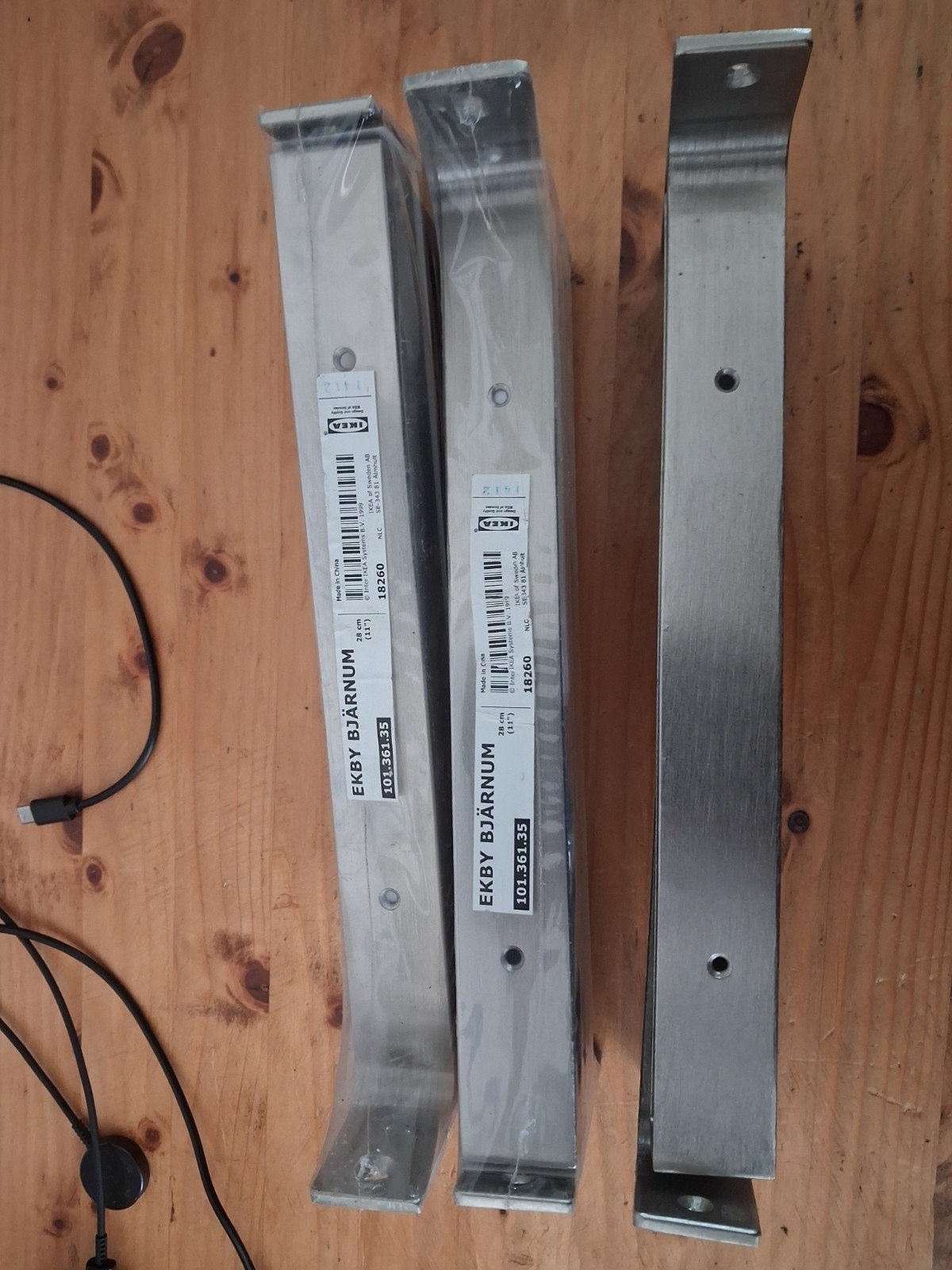 IKEA EKBY BJÄRNUM plankdragers (6 stuks), Ophalen of Verzenden, Nieuw