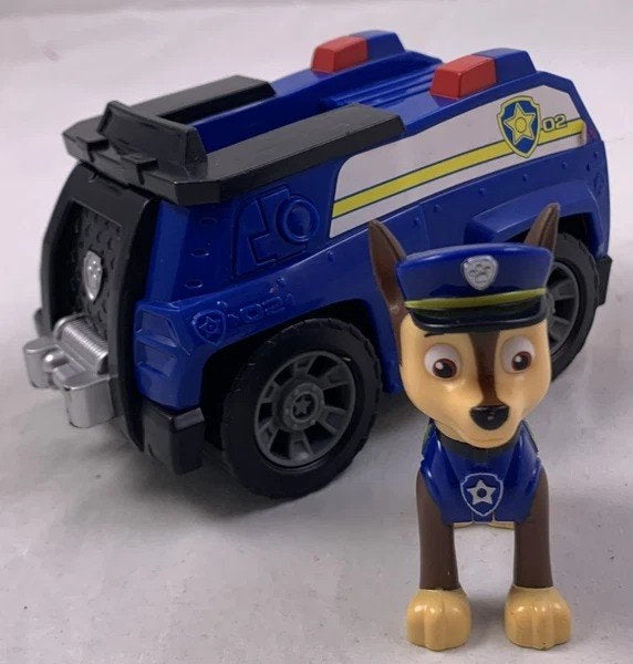 PAW Patrol Chase politieauto voertuig met figuur Spin Master, Coolsingel 104, 3011 AG Rotterdam, Netherlands, Verzenden, Zo goed als nieuw