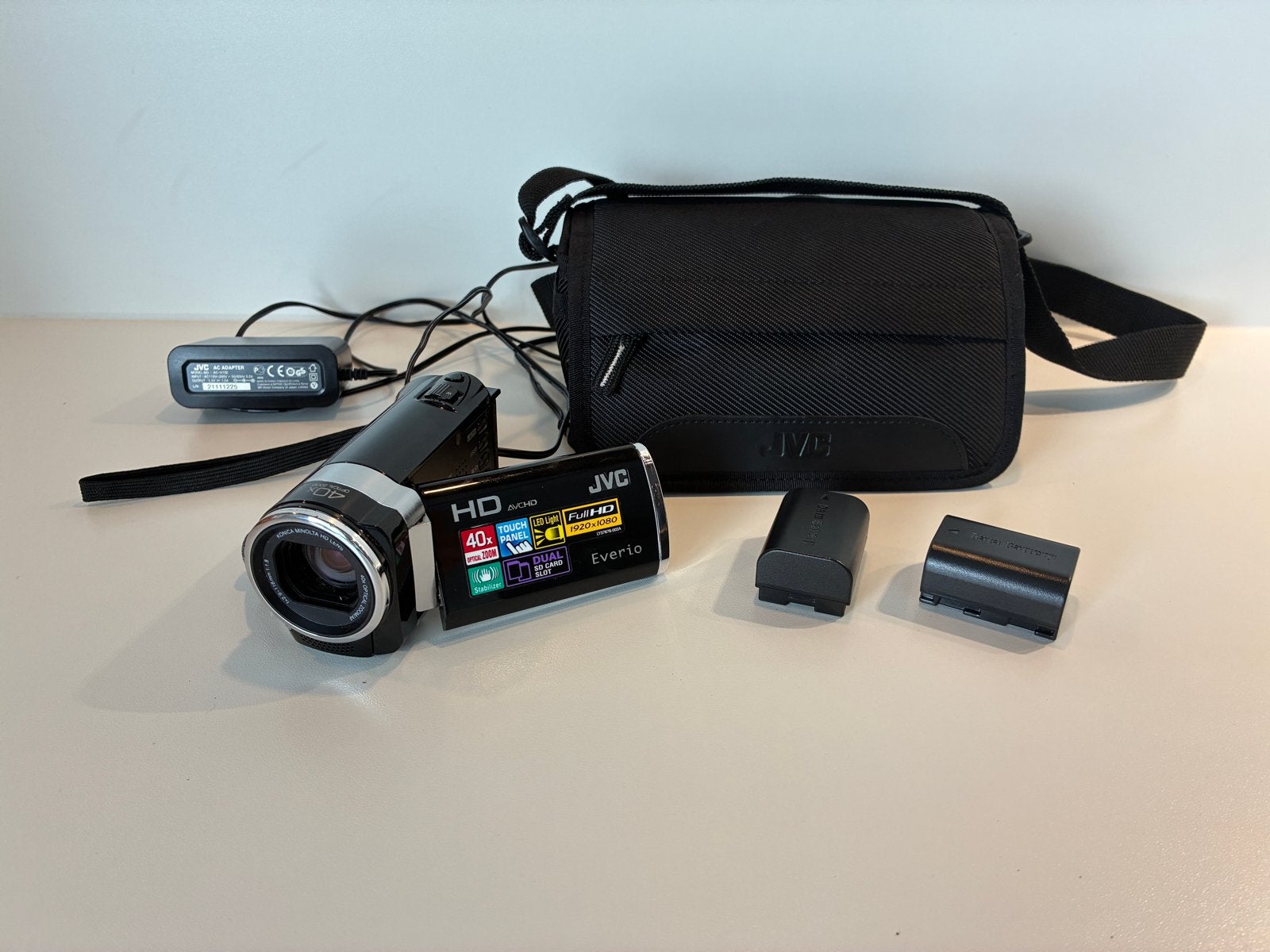 JVC Everio GZ-HM445BE Camcorder met accessoires, Full HD, Gebruikt, JVC, 20x of meer