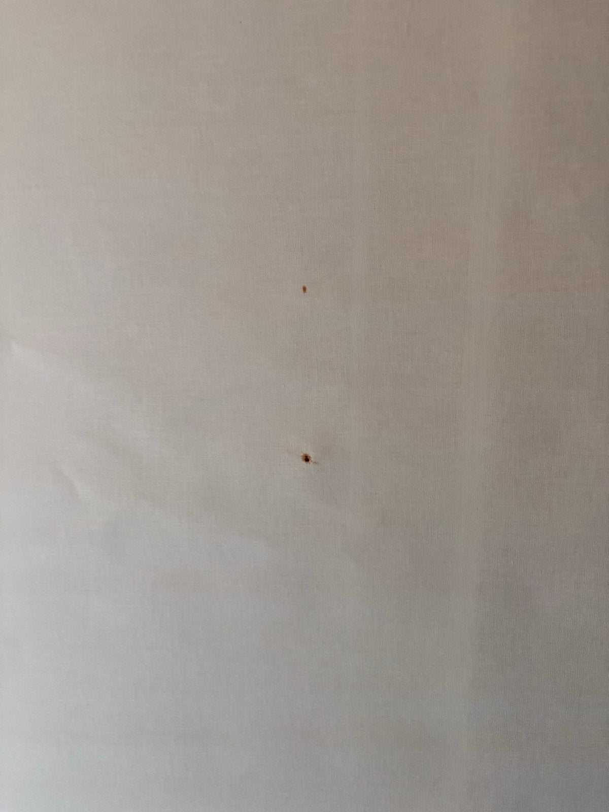 2 crèmekleurige rolgordijnen (170x132 cm) met vlekjes, Huis en Inrichting, Ophalen, Gebruikt, Rolgordijn, Crème