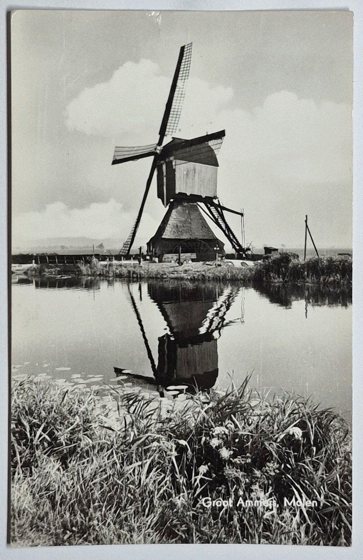 Groot Ammers ( Z.H. ) De Achterlandse Molen, Verzenden, 1960 tot 1980, Gelopen, Zuid-Holland