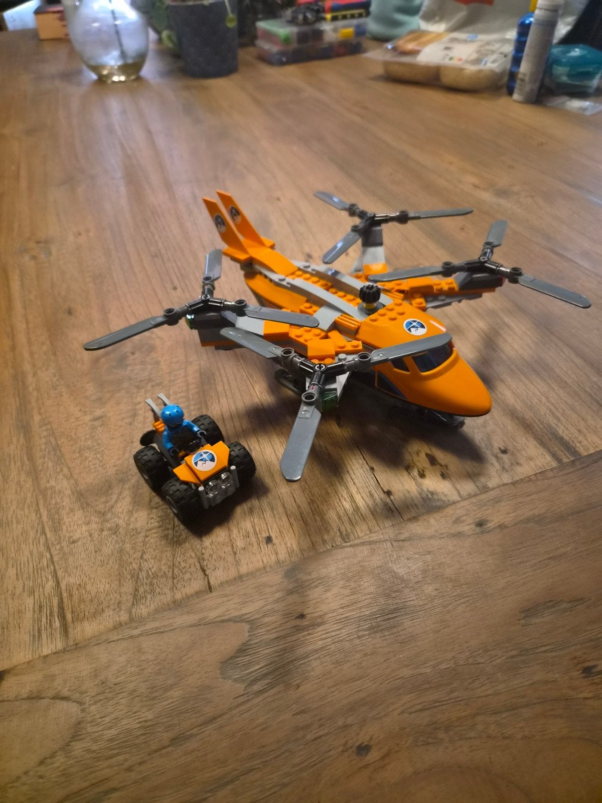 Lego City Arctic Air Transport (60193) met quad, Ophalen of Verzenden, Zo goed als nieuw, Overige merken