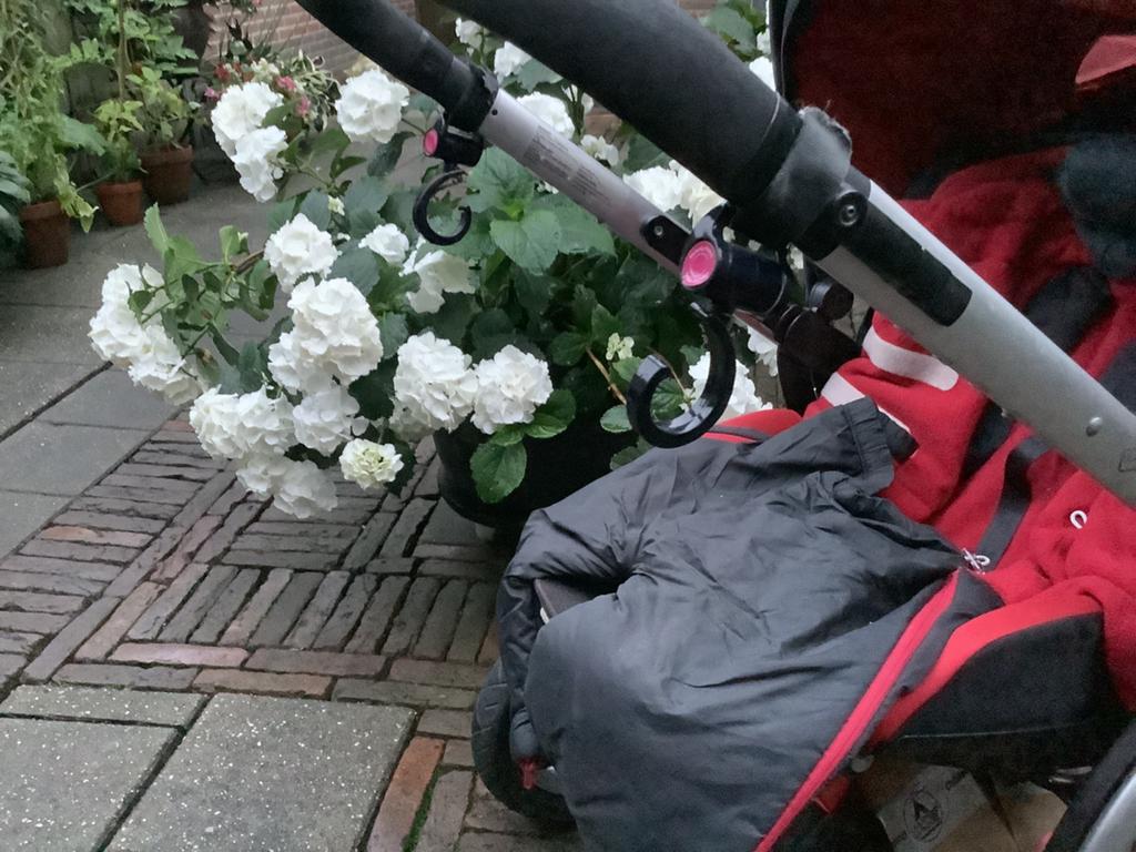 Prima merkkinderwagen Maxi-cosi zwart/rood, Ophalen of Verzenden, Combiwagen, Maxi-Cosi, Verstelbare duwstang