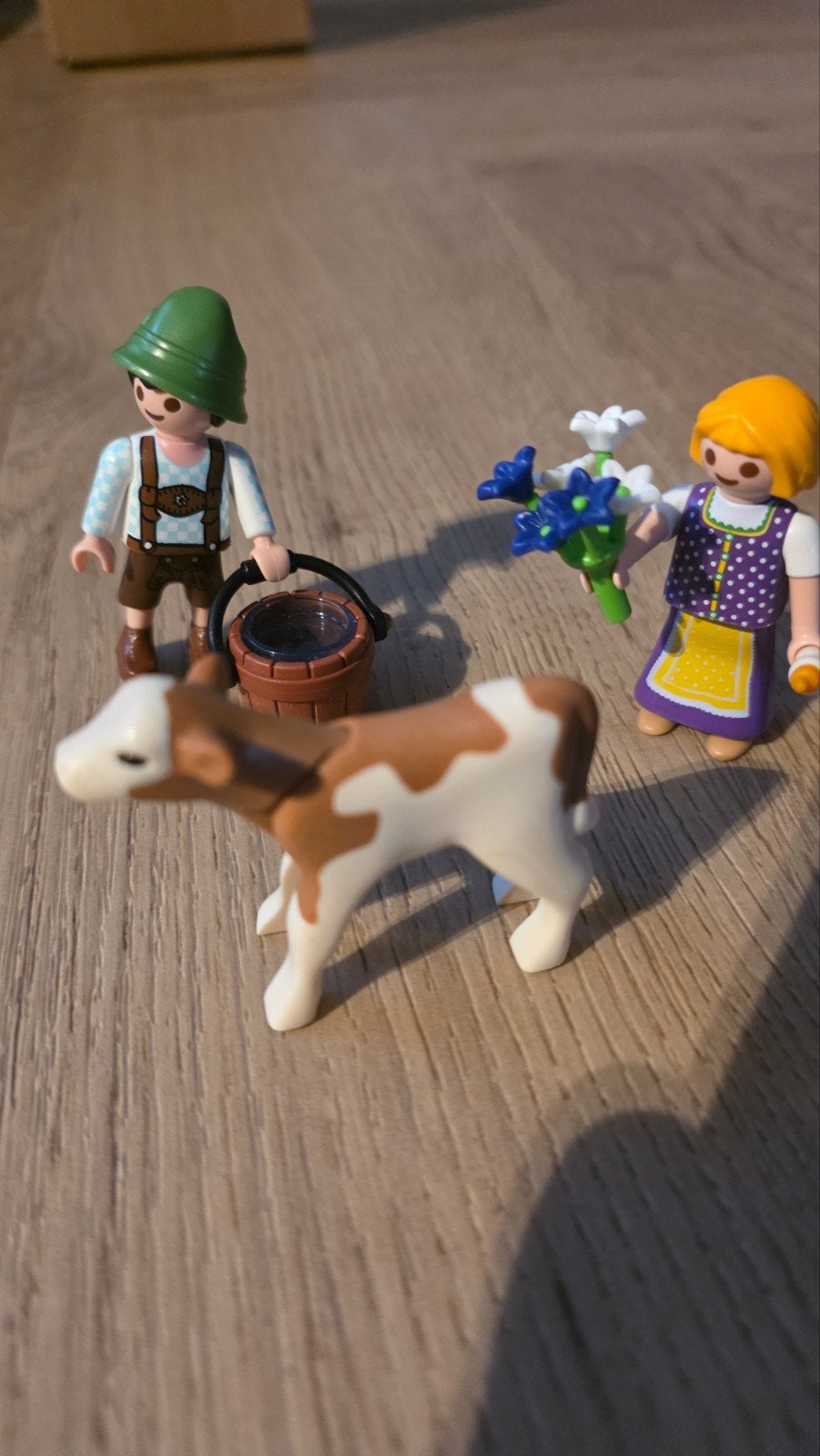 Playmobil Boerderij Set met Figuren en Kalfje, Ophalen of Verzenden, Gebruikt, Country, Figuren