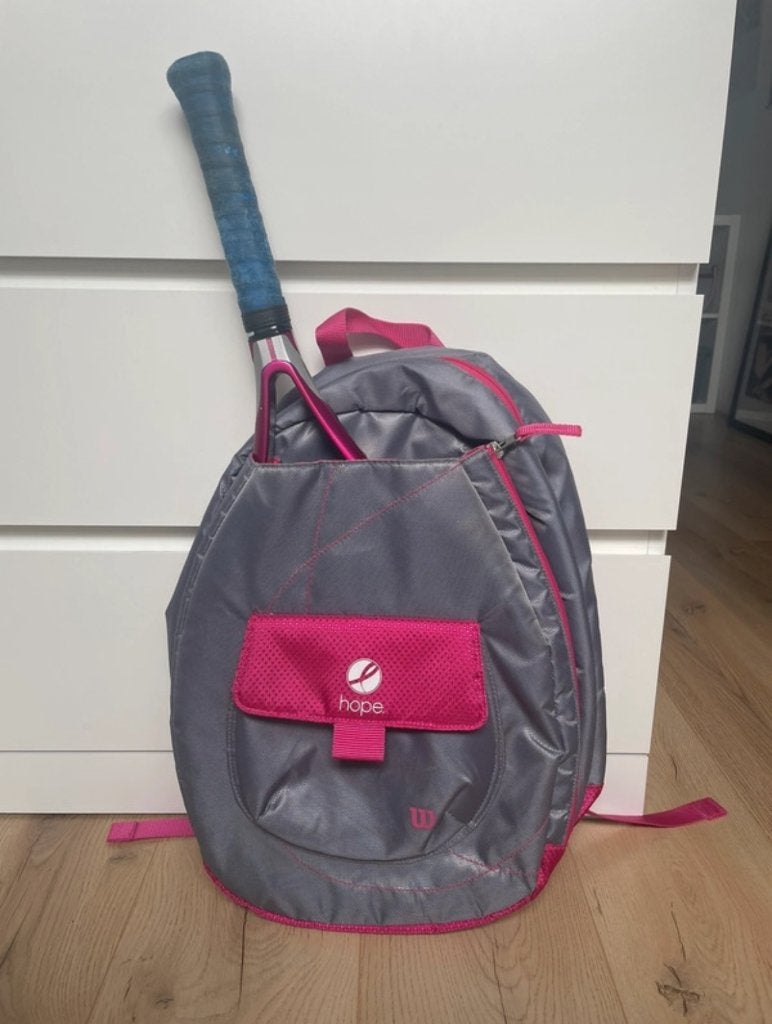 Tennistas + racket, Ophalen of Verzenden, Zo goed als nieuw, Wilson, Racket