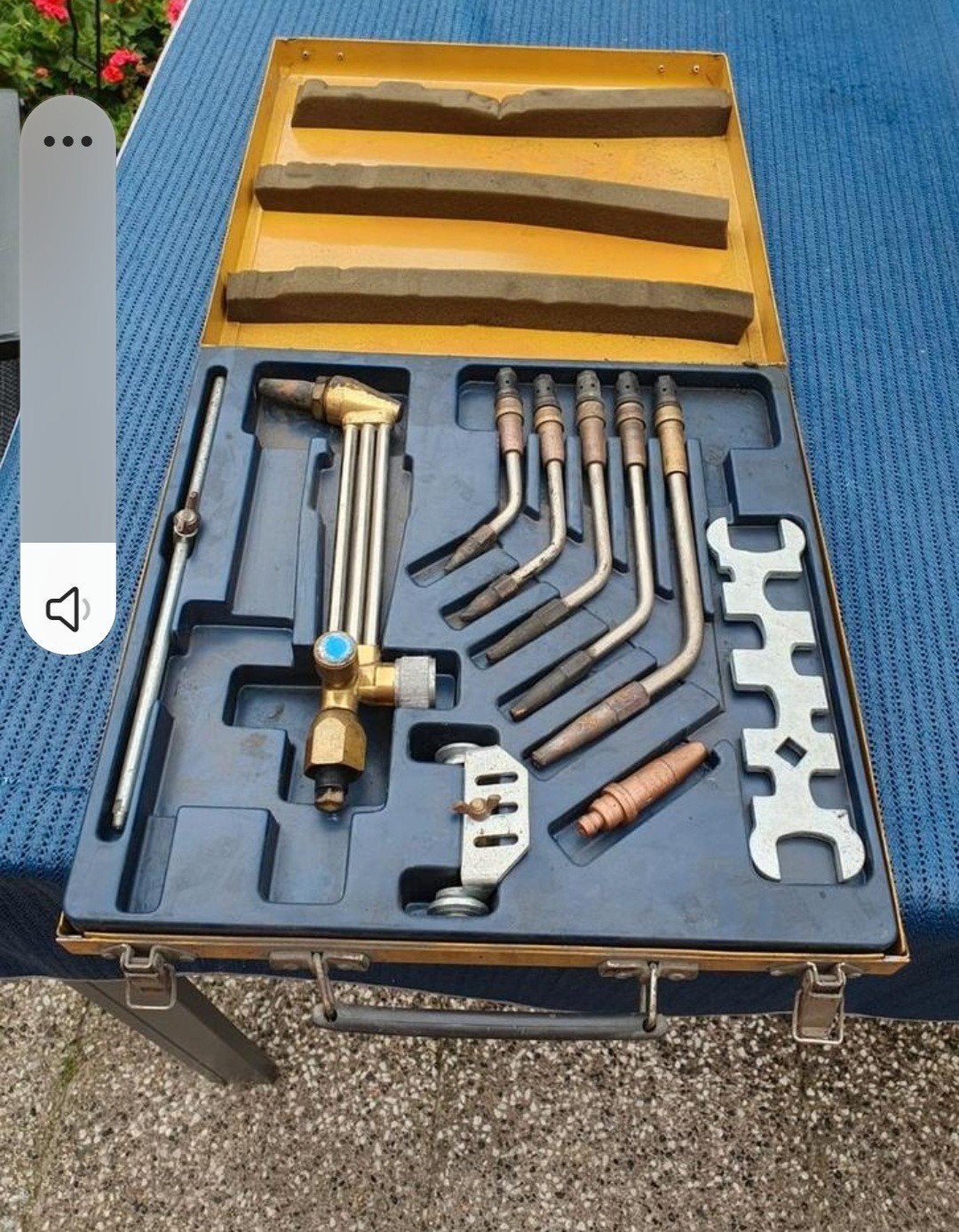 Autogeen Las- en Snijbrandersset in Metalen Doos, Ophalen of Verzenden, Gebruikt, Overige typen