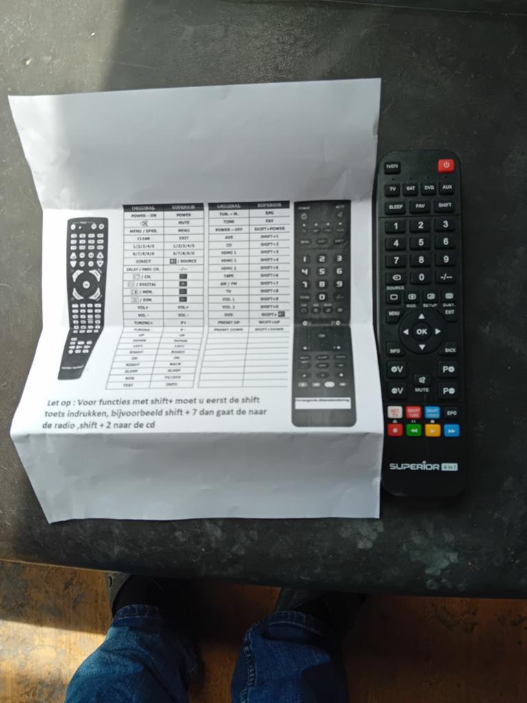 Universele Afstandsbediening Superior 4-in-1, Ophalen of Verzenden, Gebruikt, Universeel, Tv