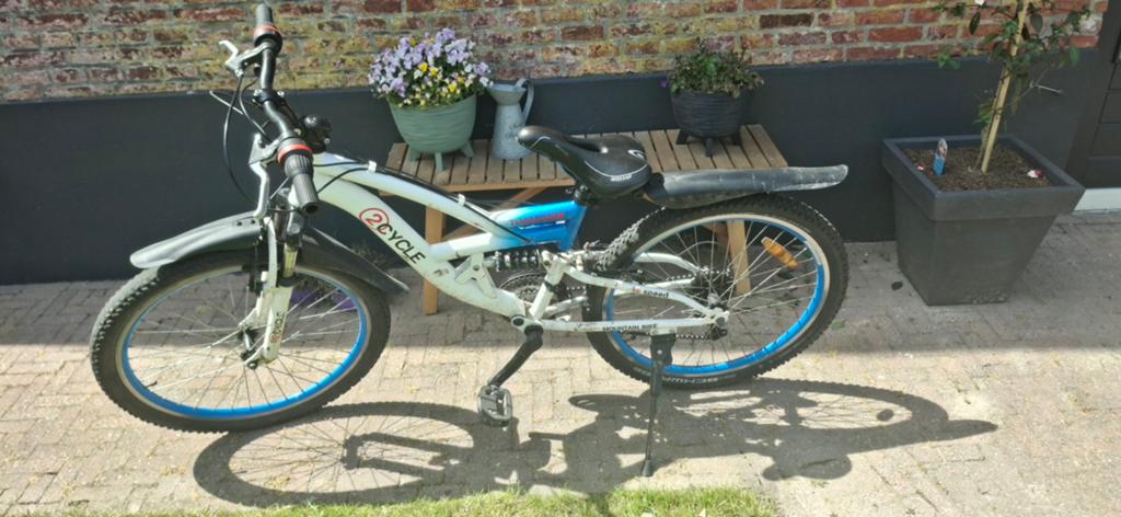 2Cycle mountainbike 24 inch, 24 inch of meer, Gebruikt, Staal, Velgrem