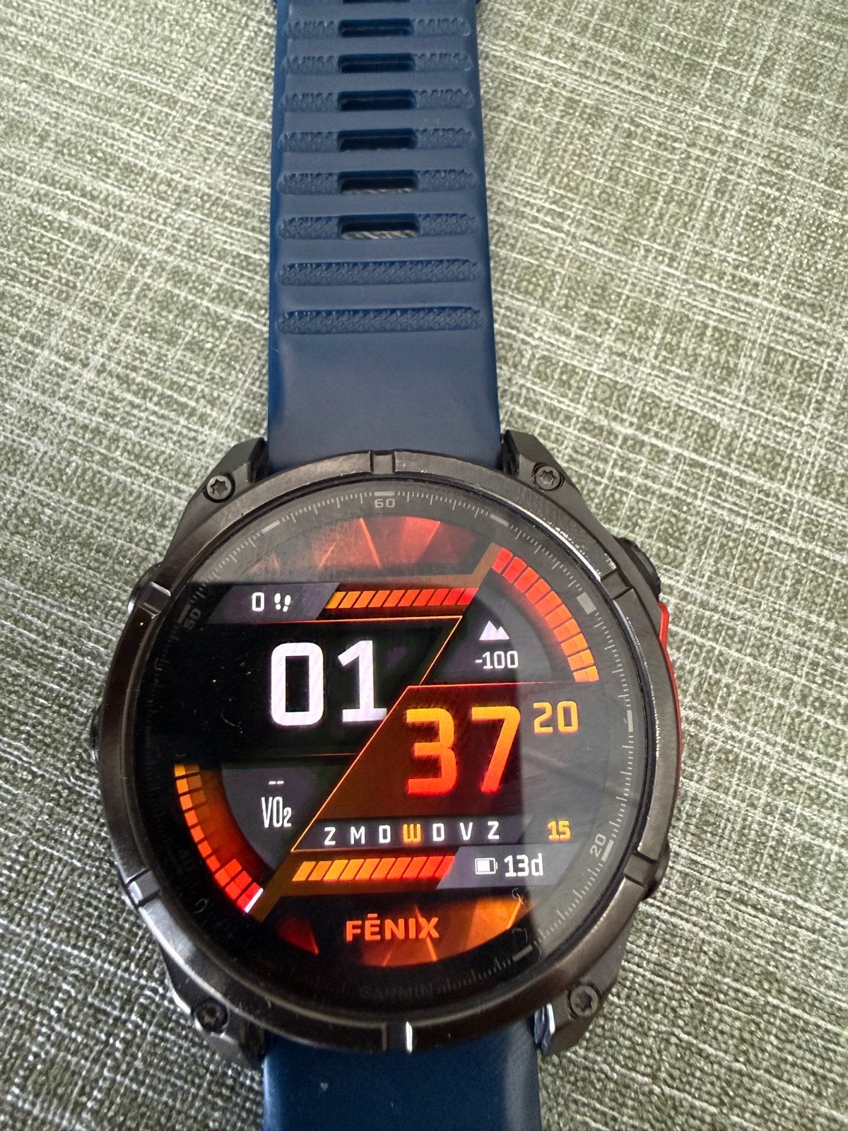 Garmin Fenix 8 Smartwatch - Zo goed als nieuw, Sieraden, Tassen en Uiterlijk, Smartwatches, Ophalen, Afstand, Blauw, Zo goed als nieuw