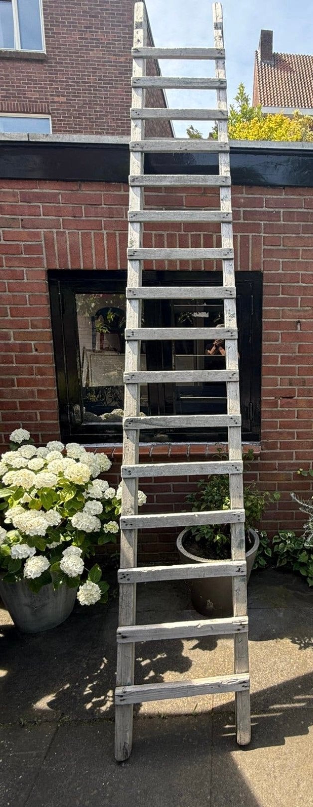 Houten ladder gratis af te halen, Ophalen, Gebruikt