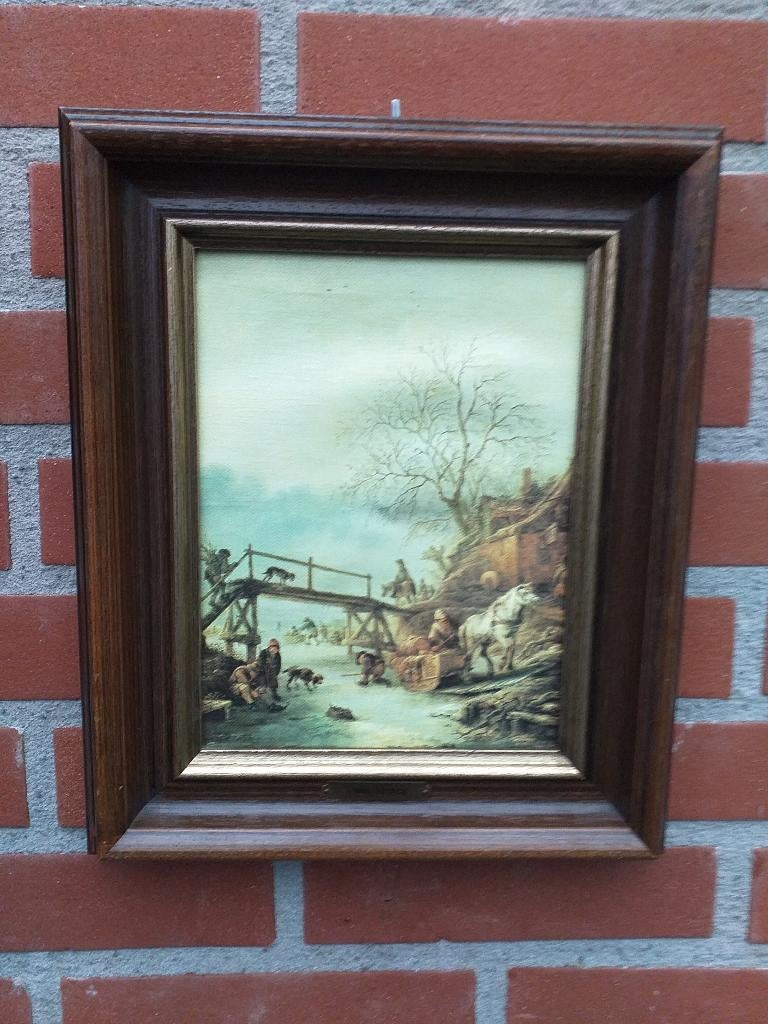 Winter landschap schiderij I van ostade, Antiek en Kunst, Ophalen
