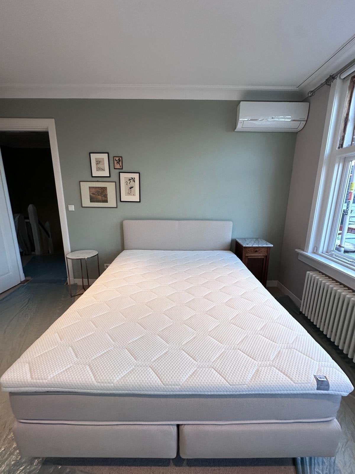 Auping Original Boxspring 160x200, Comfort Matras & Topper, Huis en Inrichting, Beige, Tweepersoons, Ophalen of Verzenden, Zo goed als nieuw