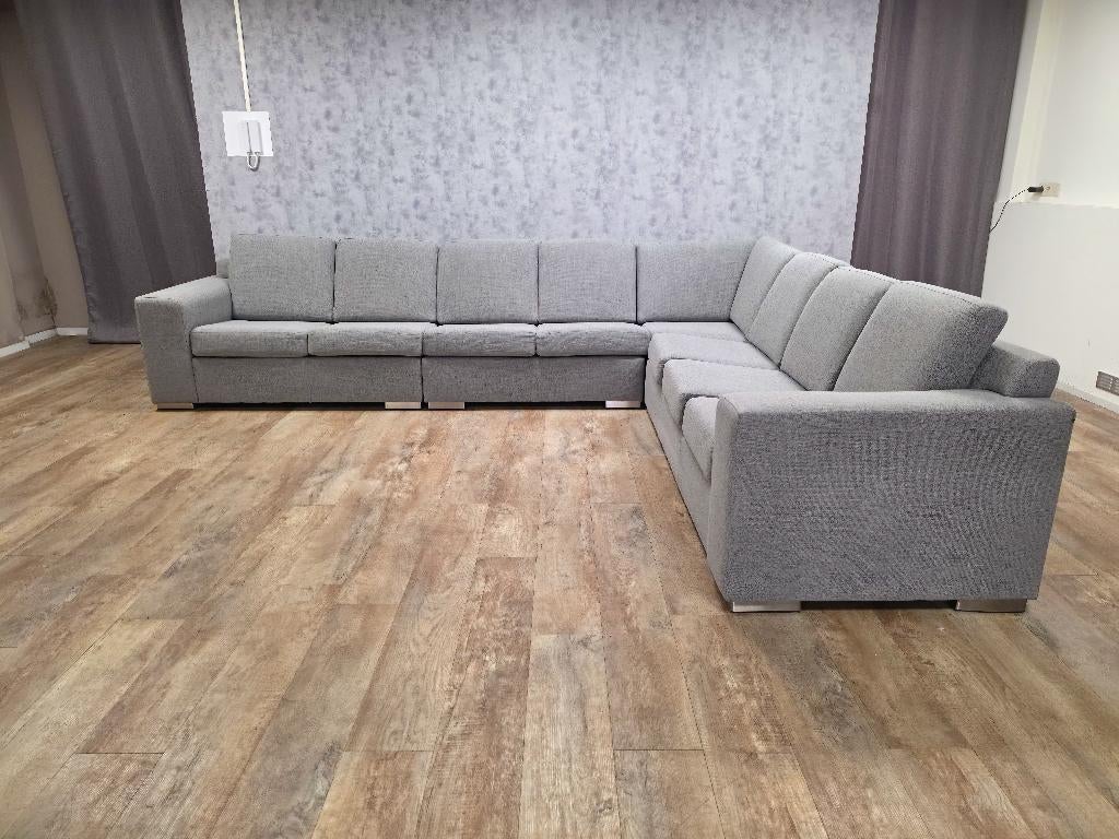 ZEER Mooi Groot Nette GRIJS Hoekbankstel !!!, Huis en Inrichting, Banken | Bankstellen, Info@banxtel.nl, 3194DC, Hoekbank, Zo goed als nieuw