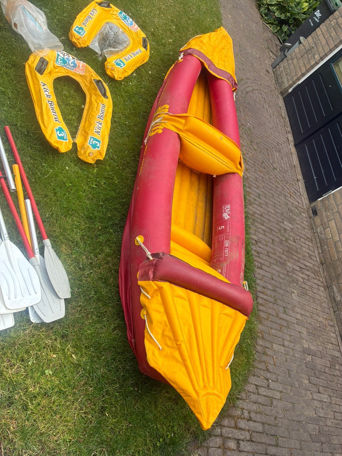 Opblaas boot kano met toebehoren defect, Watersport en Boten, Ophalen, Overige typen, Twee personen, Gebruikt