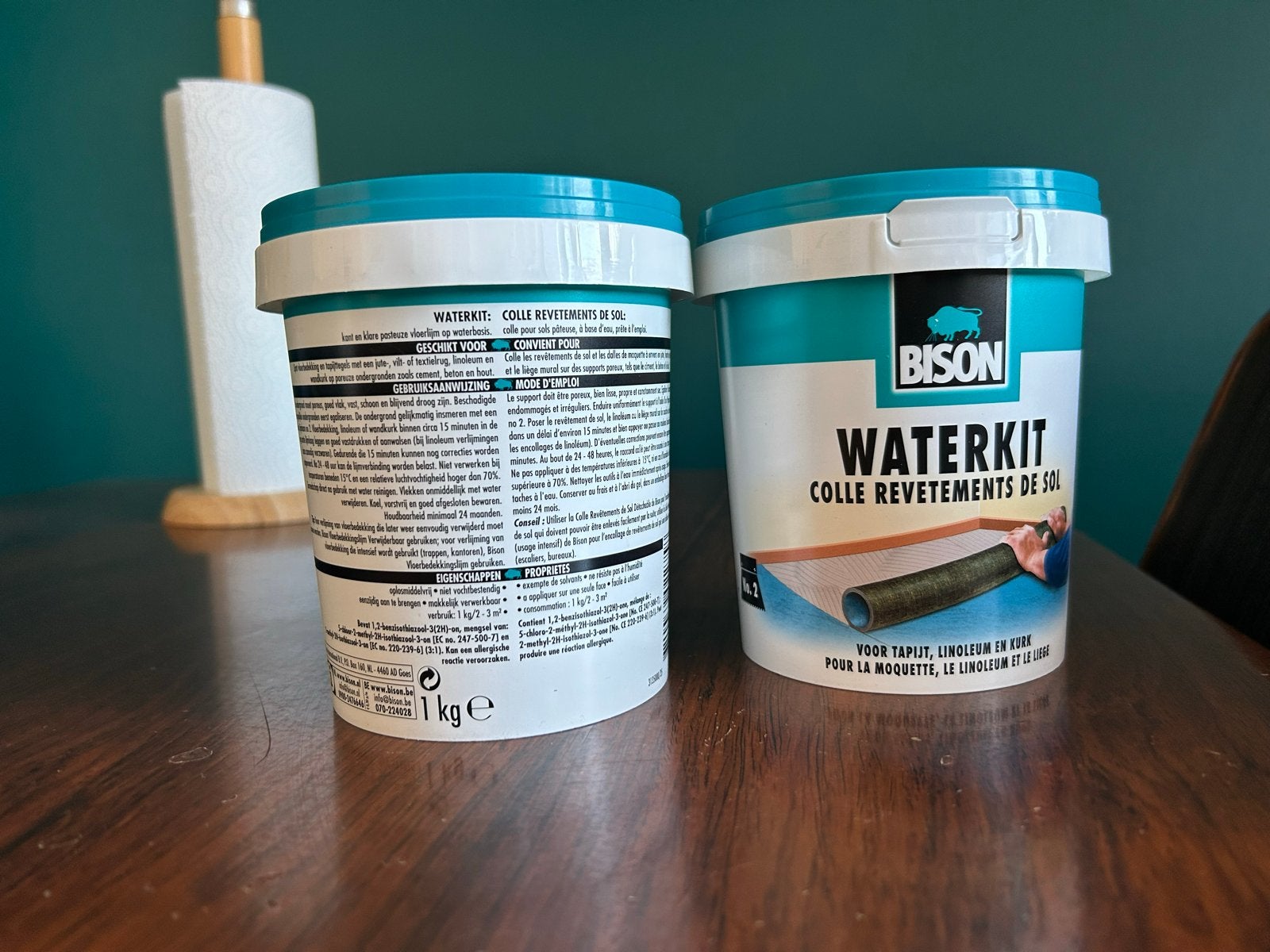 Bison Waterkit Vloerlijm - 2x 1kg, Ophalen, Overige materialen, 30 cm of meer, 50 tot 150 cm