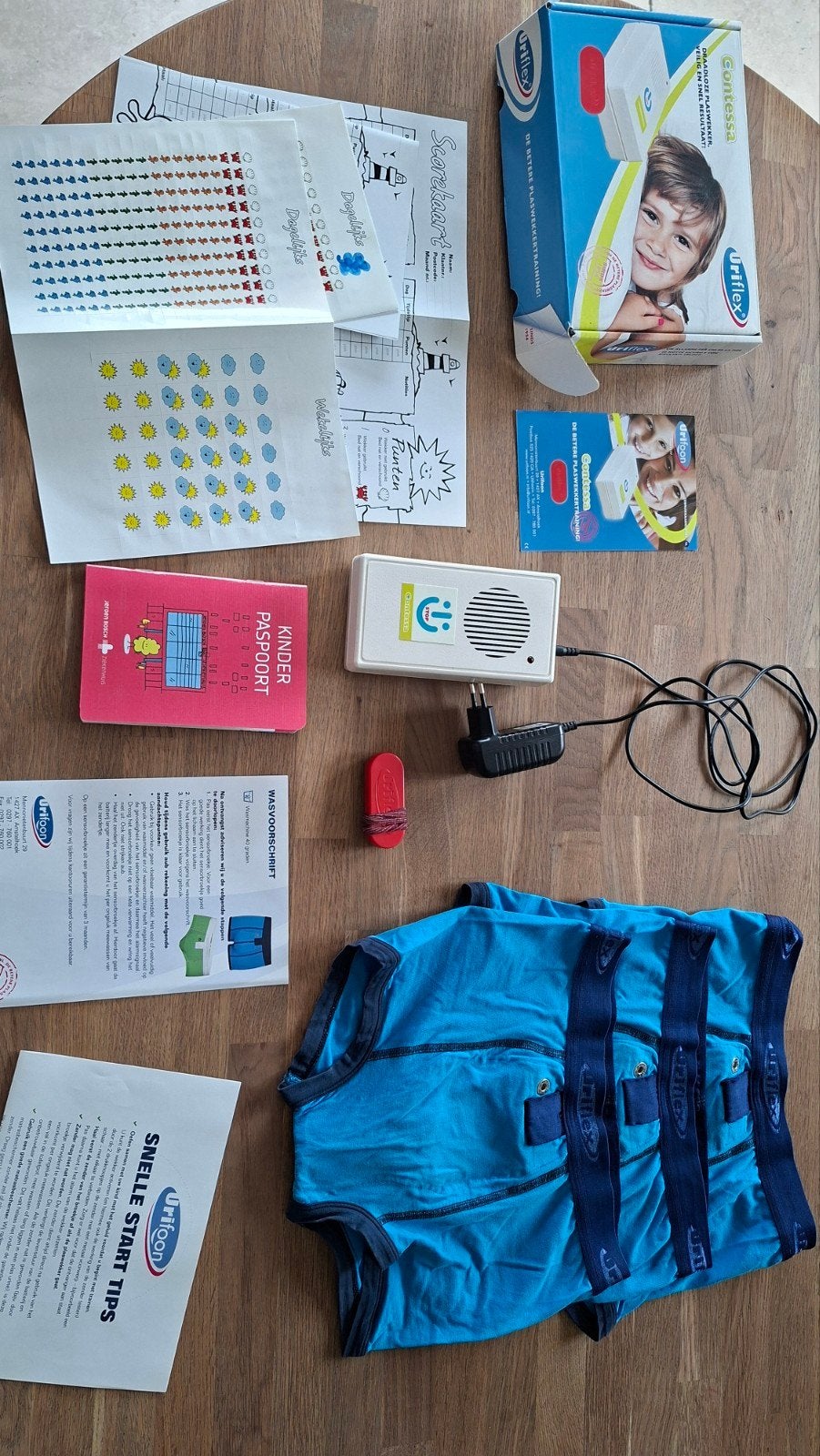 Plaswekker Uriflex Contessa met 3 broekjes maat 140, Kinderen en Baby's, Overige Kinderen en Baby's, Ophalen, Gebruikt