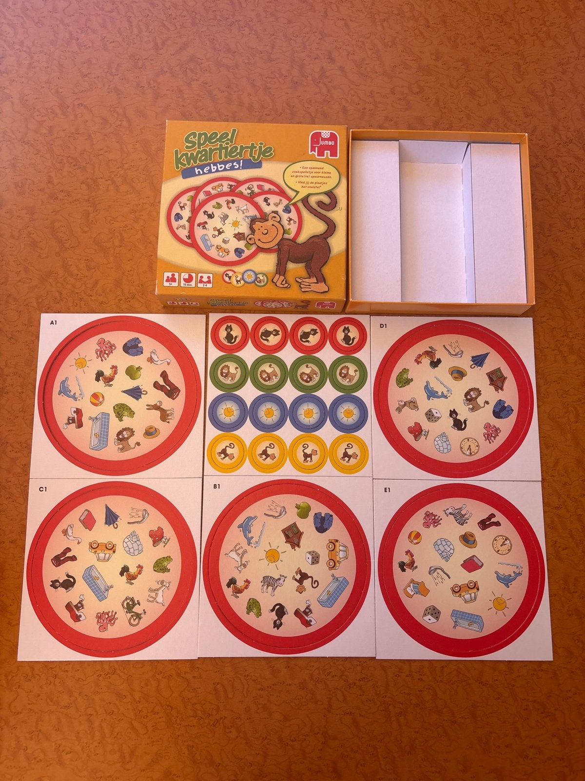 Jumbo Speelkwartiertje Hebbes! Compleet Gezelschapsspel, Hobby en Vrije tijd, Gezelschapsspellen | Bordspellen, Drie of vier spelers