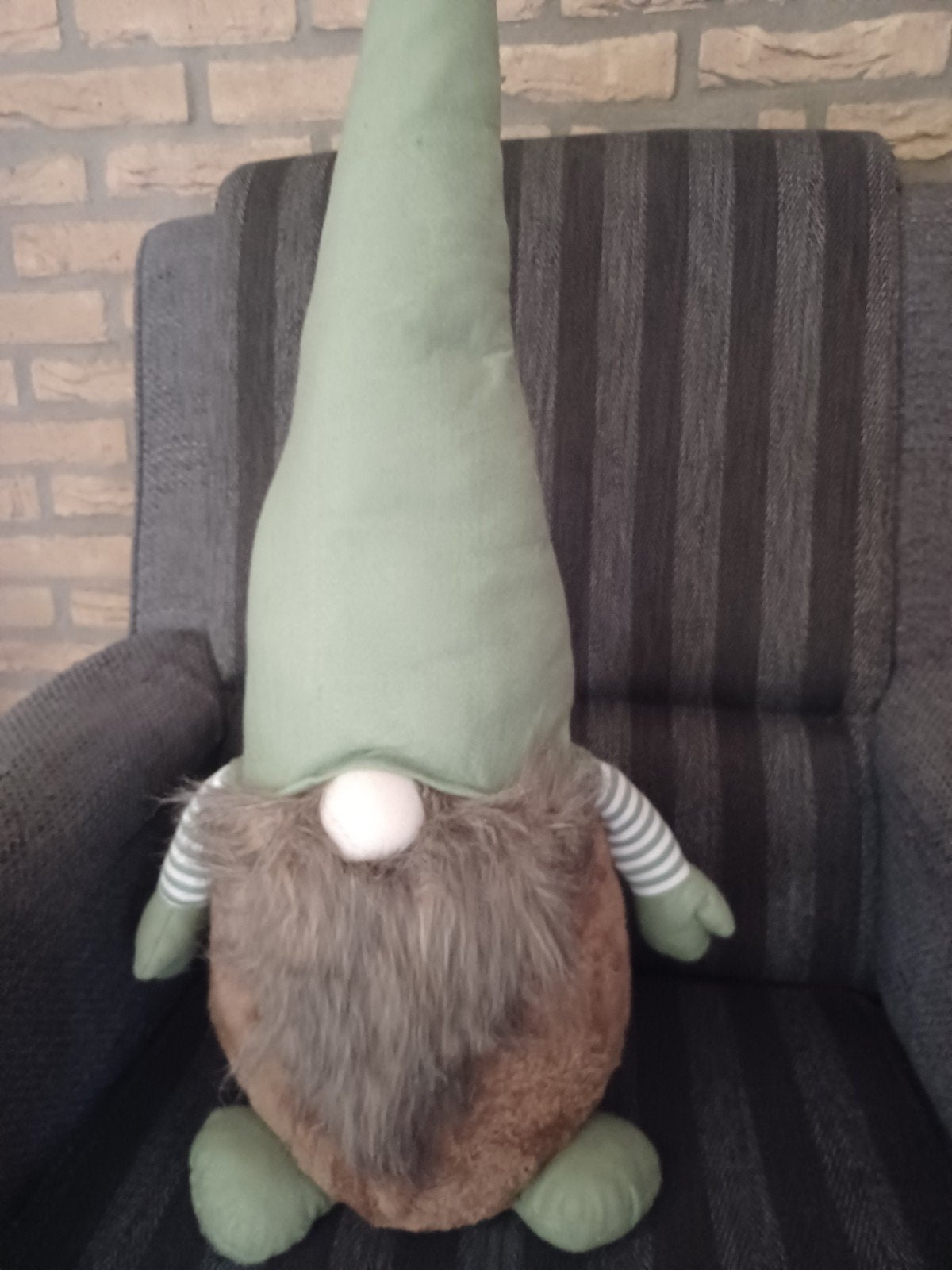 Nieuwe gnoom grote kabouter knuffel  95 cm hoog, Groen, Overige typen, Nieuw, Ophalen of Verzenden