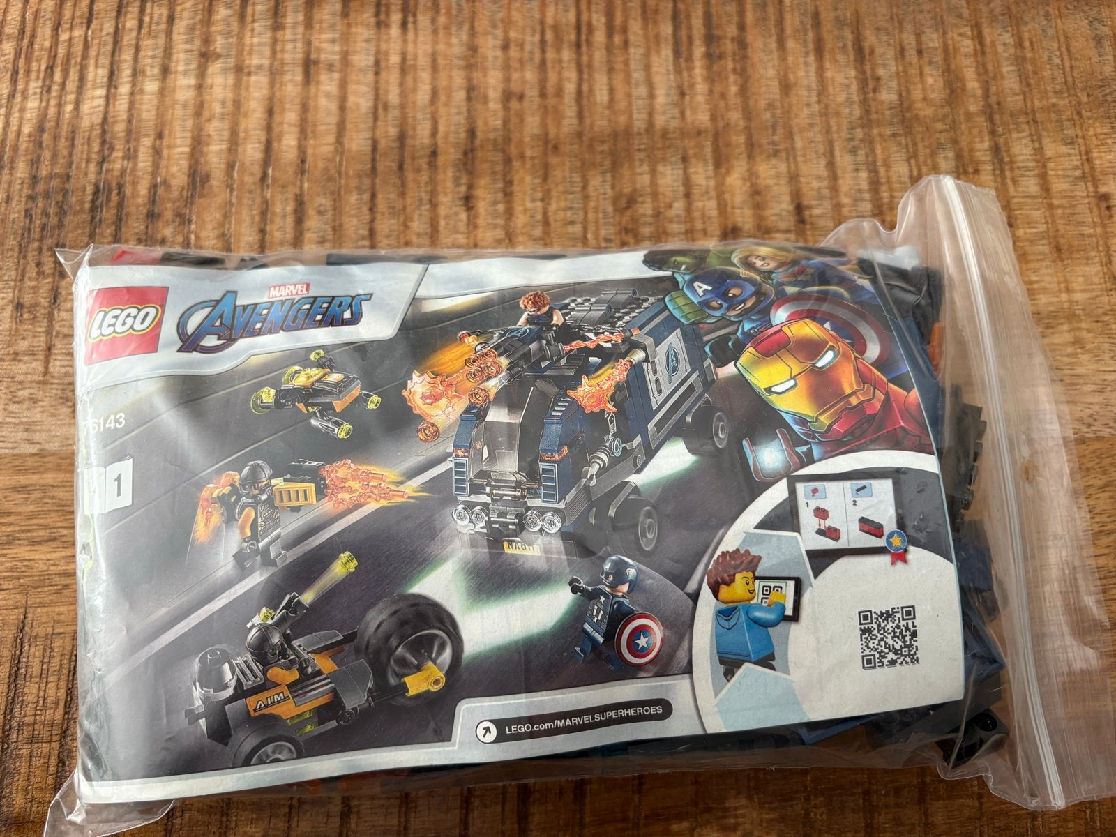 LEGO Marvel Avengers set 76143, Ophalen of Verzenden, Gebruikt, Overige merken