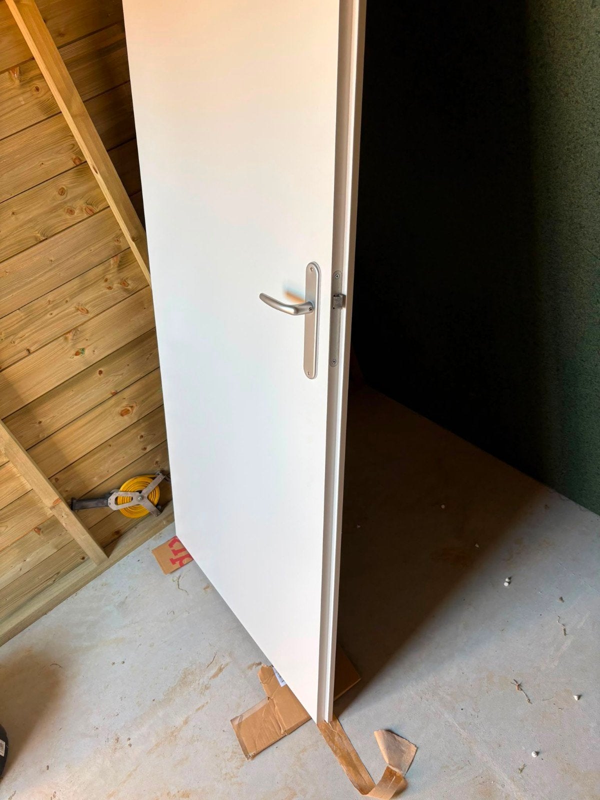 Witte binnendeur met klink -  nieuw, 80 tot 100 cm, 215 cm of meer, Binnendeur, Nieuw